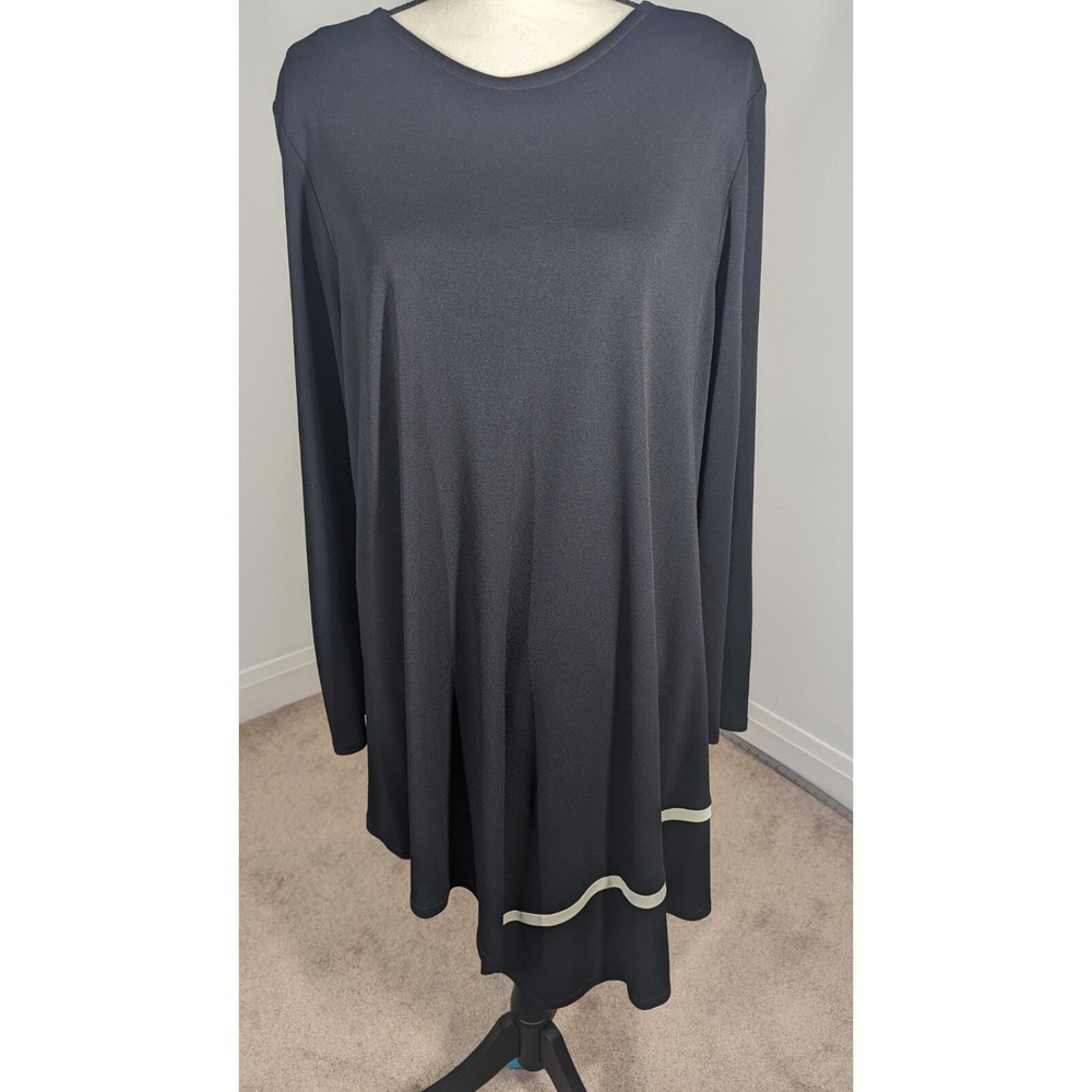 Vintage Hino Malee III Shirt Womens Small Black Oversized Asymmetrical Lagenlook
